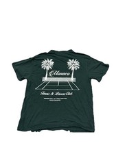 Free Planet Monaco Tennis & Leisure Club Graphic Green Men's T-Shirt Size L picture