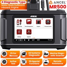 ANCEL MR500 for Mercury Outboard MARINE Diagnostic Scanner Active Test to 2026 picture