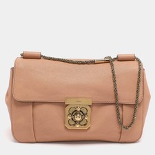 Chloe Elsie Medium Pink Leather Shoulder Bags picture