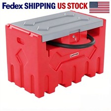 52 gal Portable Diesel Fuel Tank with 12V Electric Transfer Pump High Flow Rate picture