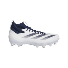 NEW Adidas Adizero Impact Football Cleats White / Navy  - Pick Size picture