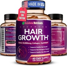 1-3 Pack Women's Hair Growth Supplement Biotin Collagen MSM Saw Palmetto picture