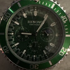 Renovo Promaster Dive Quartz Chronograph Green Dial Mens Watch picture