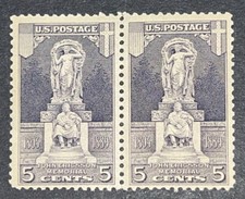 TRAVELSTAMPS:1926-27 US Stamp Scott#  628 Statue of Ericsson Mint OG NH Pair picture