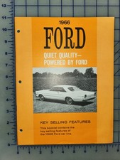 1966 Ford Galaxie Selling Features Brochure Manual picture