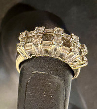 Sparkling Le Vian 18K White Gold Ring with diamonds: approx 6.5 - 7 ring size picture