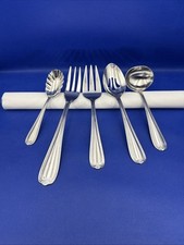 Temp-Tations OLD WORLD BEAD Serving Set Stainless Round Tip Silverware Flatware picture