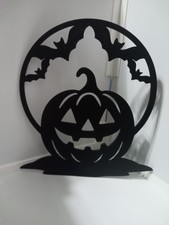 Halloween Pumpkin and Bats 3d Printed Wall Art picture