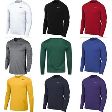 Nike Legend Dri-Fit T-Shirt Long Sleeve Red Purple Gold Yellow 727980 Small New picture
