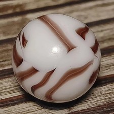 Vintage Marble Htf Ravenswood Swirl. Purple On White. .63