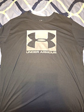 Under Armour Men's Big & Tall 3XL Black UA Logo Graphic Tee Loose Fit Crewneck picture