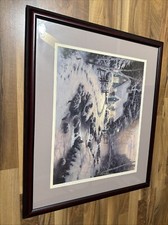 Thomas Kinkade Evening Glow 16x20 GP ~ Hand Sketched on Back of Canvas 751/1000 picture