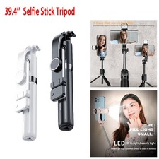 US 39.4'' Foldable Wireless Selfie Stick With Remote Mobile Phone Stand Tripod picture