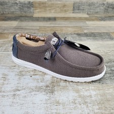 Hey Dude Wally Paisley Shoes Sz 13 Chocolate White Casual Walking Slip On Loafer picture