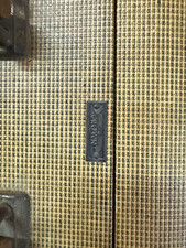 Vintage Crown Tweed Suitcase 1950s 1960s Mid Century Brown Tan Luggage picture