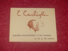 Invitation Vernissage - Expo-Vente E. Carlegle 24/01/1938 For The Widow picture
