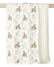 Baby Boy New Gymboree Bunny Rabbit Baby Blanket picture
