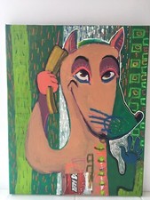 Luis Abreux ( Cuban/ American, b. 1971) Painting On Canvas Listed  picture