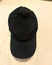 Black Solid Adjustable Baseball Cap, Unisex Adults, One Size Casual Hat picture