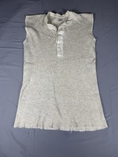 1930s 1940s JC Penney Shirt Thermal Vintage Distressed Sleeveless picture