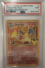 PSA 9 Charizard Celebrations 2021 Pokemon Classic Coll. Base Set Holo #4 Mint picture