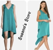 NWT BCBG MAXAZRIA SIZE M SHANA SATIN ASYMMETRIC SHIFT DRESS STUNNING $228 picture
