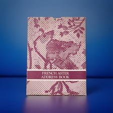 Vintage 1986 Avon French Aster Address Book Floral Print with Pencil & Slipcase picture