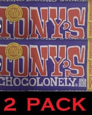 2x Tony's Chocolonely 42% Dark Milk Chocolate Pretzel Toffee Bar 6.35oz - 2 PACK picture