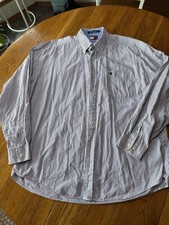 Tommy Hilfiger Striped Long Sleeve Button Down Shirt Size XL Blue White Red picture