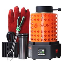6.6LB Electric Melting Furnace Kit Smelting Gold Silver Copper Aluminum 1800W US picture