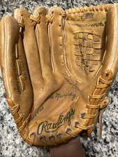 Vintage Rawlings RBG36 Baseball Glove Dale Murphy Basket Web USA Fastback LHT picture