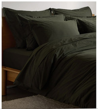 New Parachute cal king sheet set. Brushed cotton in Evergreen picture