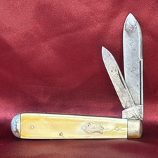 Schrade Cut Co Pocket Knife Old Cracked Ice Jack 1917-1946 Vintage picture