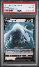Pokemon TCG Lugia V 138/195 Sword & Shield Silver Tempest Rare PSA 10 picture