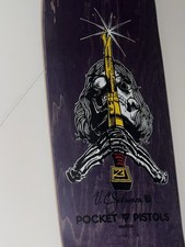 Pocket Pistols Powell Peralta VCJ Skateboard Deck RARE Skull Sword Screened LTD picture