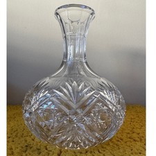 Antique Hawkes Signed Cyprus ABP Cut Crystal Glass Decanter Carafe 7.5