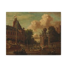 Abraham Storck - Bezoek van het Moskovisch Gezantschap - Canvas Wall Art picture