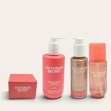 Victoria’s Secret White Peach Mango FEEL BRIGHT 4 Pc Body Care Gift Set NEW picture
