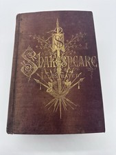 1897 Antique Rare Shakespeare Complete Works Book Illustrated picture