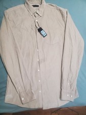 NWT American Tall Corduroy Long Sleeve Button Up Shirt Men’s Large Textured picture
