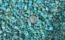 1/2  pound of Stabilized American Turquoise Rough Nevada Turquoise Petite rough picture