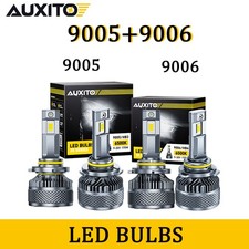 4PCS AUXITO 9005 9006 Combo LED Headlight High Low Beam Bulbs 6500K Cool White picture