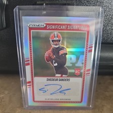 2025 Panini Prizm Significant Signatures Shedeur Sanders Holo RC Auto Browns picture