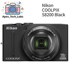 Nikon COOLPIX S8200 Compact Digital Camera 16.1MP 14x Optical Zoom Black English picture