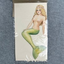 Vintage B. Shackman Marina the Mermaid Paper Doll Set OS Green Uncut picture