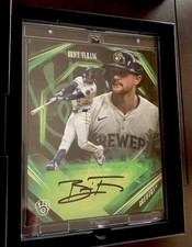 2026 Fanatics Under Wraps Emanate Brice Turang Green Auto /99 Brewers picture