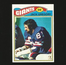 1977 Topps Football Card Number 519 Jack Gregory New York Giants #519 NY picture