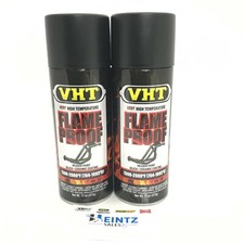 VHT SP102-2 PACK FLAT BLACK High Temperature Flame Proof Header Paint - 11 oz picture