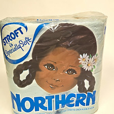 1979 Northern 2-Ply blue Bathroom Tissue, 4 Rolls, 400 Sheets Each new unopened  picture