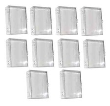 10 ULTRA PRO 50 COUNT CLEAR HINGED STORAGE BOX CASE HOLDER SPORTS CARDS POKEMON picture